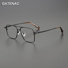 Load image into Gallery viewer, Vintage Pure Titanium Glasses Frame Men Pilot  Prescription Myopia Eyeglasses Frame Women   Brand Eyewear