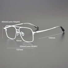 Load image into Gallery viewer, Vintage Pure Titanium Glasses Frame Men Pilot  Prescription Myopia Eyeglasses Frame Women   Brand Eyewear