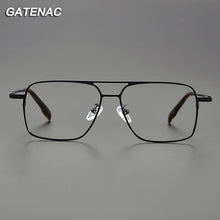 Load image into Gallery viewer, Vintage Pure Titanium Glasses Frame Men Pilot  Prescription Myopia Eyeglasses Frame Women   Brand Eyewear
