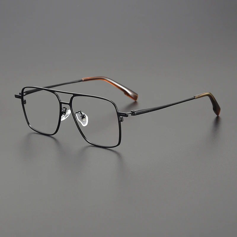 Vintage Pure Titanium Glasses Frame Men Pilot  Prescription Myopia Eyeglasses Frame Women   Brand Eyewear
