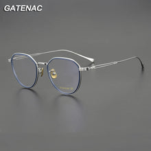 Load image into Gallery viewer, Vintage Pure Titanium Glasses Frame Men Ultra Light Prescription Myopia Eyeglasses Frame Women Retro   Brand Spectacles