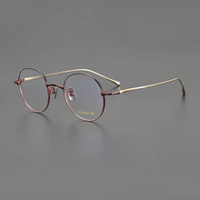 Load image into Gallery viewer, Vintage Pure Titanium Round Eyeglasses Frame Men   Prescription Myopia Glasses Frame Women Retro   Brand Eyewear