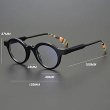 Load image into Gallery viewer, Vintage Round Acetate Glasses Frame Men 2022 Prescription Myopia Optical Retro Eyeglasses Frame Women Luxury Brand Eyewear