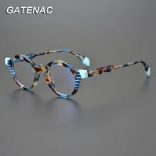 Load image into Gallery viewer, Vintage Round Acetate Glasses Frame Men 2022 Prescription Myopia Optical Retro Eyeglasses Frame Women Luxury Brand Eyewear