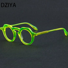 Load image into Gallery viewer, Vintage Round Cat Eye Acetate Glasses Frame Men Myopia Optical Prescription Eyeglasses Frame Women Brand Eyewear 60824