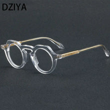 Load image into Gallery viewer, Vintage Round Cat Eye Acetate Glasses Frame Men Myopia Optical Prescription Eyeglasses Frame Women Brand Eyewear 60824
