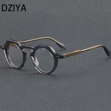Load image into Gallery viewer, Vintage Round Cat Eye Acetate Glasses Frame Men Myopia Optical Prescription Eyeglasses Frame Women Brand Eyewear 60824