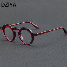 Load image into Gallery viewer, Vintage Round Cat Eye Acetate Glasses Frame Men Myopia Optical Prescription Eyeglasses Frame Women Brand Eyewear 60824