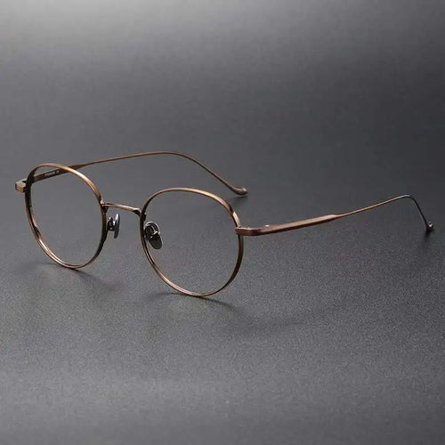 Vintage Round Chord C FOR Women Prescription Titanium Frame Japanese Designer Handmade Myopia Men Eyeglasses Brand Glasses