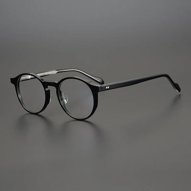 Vintage Round Glasses Frame Japanese Style Jelly Green Acetate Myopia Eyeglasses  for Men and Women