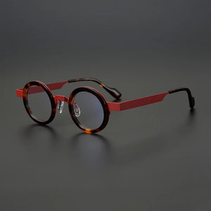 Vintage Round Glasses Frame Men Retro Acetate Eyeglass Women Optical Myopia Prescription Eyeglasses Frames Eyewear Male Japanese