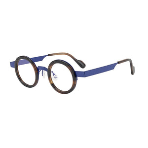Vintage Round Glasses Frame Men Retro Acetate Eyeglass Women Optical Myopia Prescription Eyeglasses Frames Eyewear Male Japanese