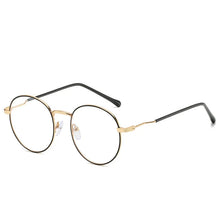 Load image into Gallery viewer, Vintage Round Glasses Woman Man Transparent Anti Blue Light Computer Eyewear Clear Lens Retro Metal Eyeglasses Frame Unisex