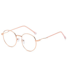 Load image into Gallery viewer, Vintage Round Glasses Woman Man Transparent Anti Blue Light Computer Eyewear Clear Lens Retro Metal Eyeglasses Frame Unisex