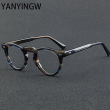 Load image into Gallery viewer, Vintage Round   Acetate Glasses Frames Men Women Brand Designer  Optical Prescription Glasses