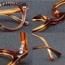 Load image into Gallery viewer, Vintage Round   Acetate Glasses Frames Men Women Brand Designer  Optical Prescription Glasses