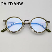 Load image into Gallery viewer, Vintage Round Optical Acetate Glasses Frames Pure Titanium Men Women  High-Grade Alloy Eyeglasses