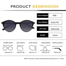 Load image into Gallery viewer, Vintage Round Optical Glasses Frame With Magnetic Clip On Sunglasses Polarized Women Men Tr90 Eyewear Oculos De Grau Masculino