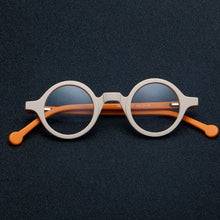 Load image into Gallery viewer, Vintage Round Punk Acetate Optical Glasses Frames Men Handmade High-Grade Spring Leg Glasses Women Punk Eyeglasses