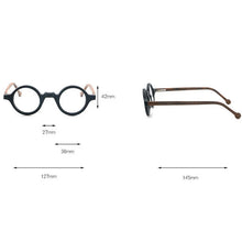 Load image into Gallery viewer, Vintage Round Punk Acetate Optical Glasses Frames Men Handmade High-Grade Spring Leg Glasses Women Punk Eyeglasses