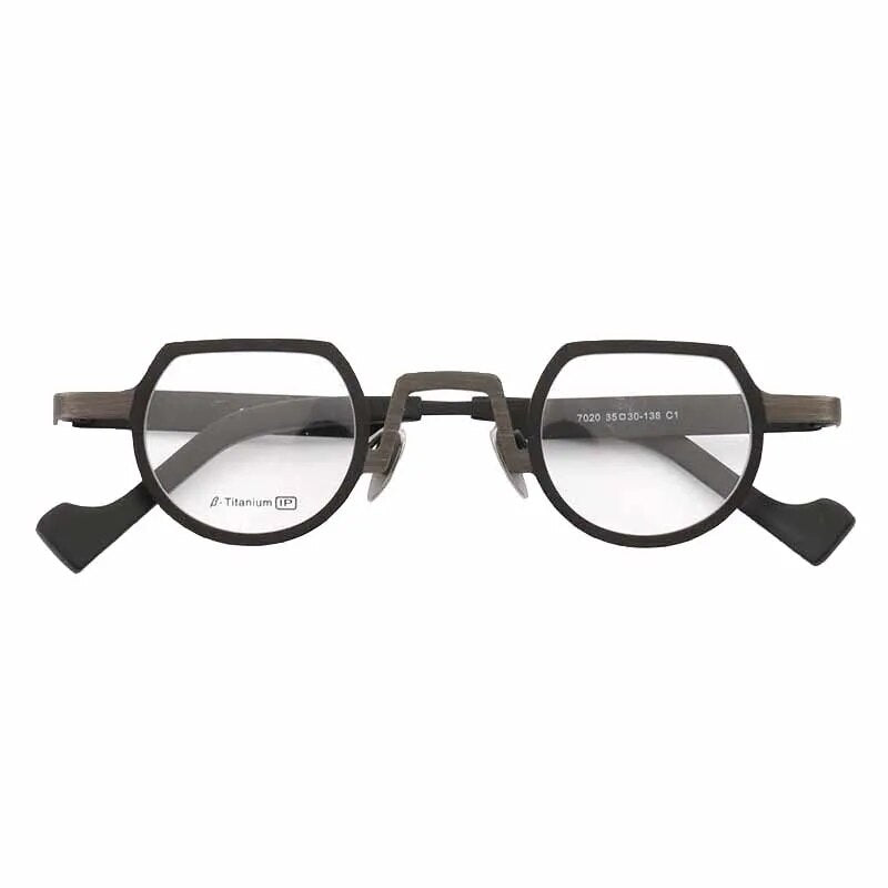 Vintage Round Pure Titanium  Eyeglasses Frames  Men Women Optical Glasses Frame  Retro Premium Prescription Eyeglass Frames
