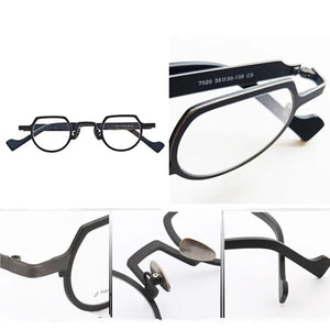 Vintage Round Pure Titanium  Eyeglasses Frames  Men Women Optical Glasses Frame  Retro Premium Prescription Eyeglass Frames