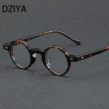 Load image into Gallery viewer, Vintage Small Frame Round Acetate Glasses Frame Men Myopia Optical Eyeglasses Frame Women Brand Eyewear 60733