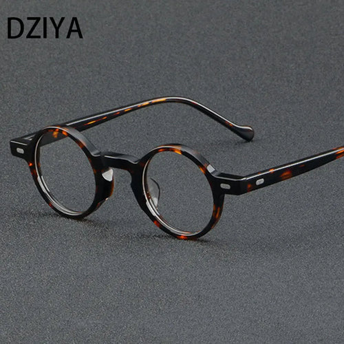 Vintage Small Frame Round Acetate Glasses Frame Men Myopia Optical Eyeglasses Frame Women Brand Eyewear 60733
