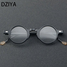 Load image into Gallery viewer, Vintage Small Frame Round Acetate Glasses Frame Men Myopia Optical Eyeglasses Frame Women Brand Eyewear 60733