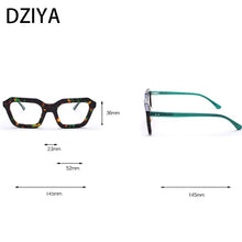 Load image into Gallery viewer, Vintage Square Acetate Glasses Frame Men Myopia Optical Prescription Eyeglasses Frame Women Leopard Eyewear 60688