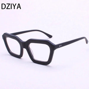 Vintage Square Acetate Glasses Frame Men Myopia Optical Prescription Eyeglasses Frame Women Leopard Eyewear 60688