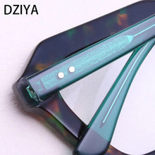 Load image into Gallery viewer, Vintage Square Acetate Glasses Frame Men Myopia Optical Prescription Eyeglasses Frame Women Leopard Eyewear 60688