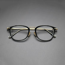 Load image into Gallery viewer, Vintage Square Acetate Glasses Frame Men Prescription Myopia Optical Eyeglasses Frame Women Male  Luxury Titanium Leg Eyewear