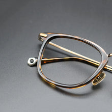 Load image into Gallery viewer, Vintage Square Acetate Glasses Frame Men Prescription Myopia Optical Eyeglasses Frame Women Male  Luxury Titanium Leg Eyewear