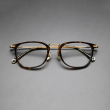 Load image into Gallery viewer, Vintage Square Acetate Glasses Frame Men Prescription Myopia Optical Eyeglasses Frame Women Male  Luxury Titanium Leg Eyewear