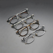 Load image into Gallery viewer, Vintage Square Acetate Glasses Frame Men Prescription Myopia Optical Eyeglasses Frame Women Male  Luxury Titanium Leg Eyewear