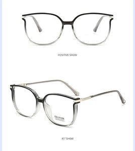 Vintage Square Metal Glitter Frame Reading Glasses Women Optical Eyewear Anti-blue Light Presbyopia Eyeglasses