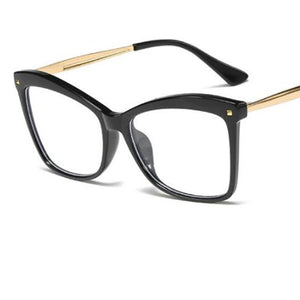 Vintage Square Transparent Glasses Women Men Luxury Brand Leopard Frame Glasses Prescription Myopia Optical Spectacles Frame