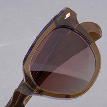 Load image into Gallery viewer, Vintage Sunglasses for Men and Women Series Handmade Craft Oval Tortoise Acetate Glasses Red Lens Sunglasses Men Sunglasses
