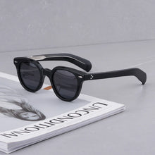 Load image into Gallery viewer, Vintage Sunglasses for Men and Women Series Handmade Craft Oval Tortoise Acetate Glasses Red Lens Sunglasses Men Sunglasses