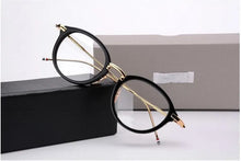 Load image into Gallery viewer, Vintage TB011 Alloy Round frames unisex eyeglasses frames eyewear TB-011 prescription Glasses Frame for women men with logo