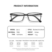 Load image into Gallery viewer, Vintage TR90 Eyeglasses Frame Men Square Myopia Prescription Glasses Women Retro Optical   Brand Glasses Frame Eyewear
