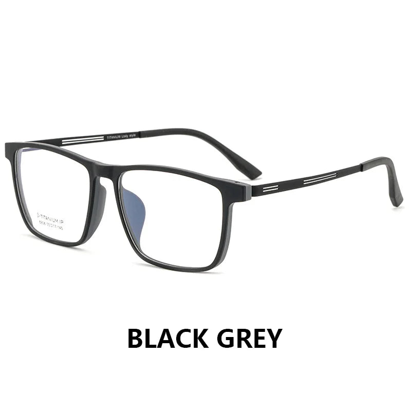 Vintage TR90 Titanium Eyeglasses Frame Men Square Myopia Prescription Glasses Women Retro Optical Glasses Frame Eyewear