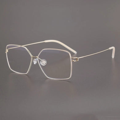 Vintage Titanium EyeGlasses Frames for Men with Prescription Lense for Nearsightedness and Farsightedness Eyewear Women Glasses