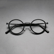 Load image into Gallery viewer, Vintage Titanium Eyeglasses Frame Men Round Myopia Prescription Glasses Women Retro Optical Glasses Frame Eyewear