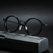 Load image into Gallery viewer, Vintage Titanium Eyeglasses Frame Men Round Myopia Prescription Glasses Women Retro Optical Luxury Brand Glasses Frame Eyewear