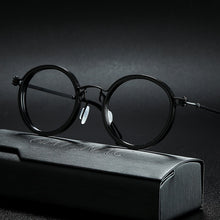 Load image into Gallery viewer, Vintage Titanium Eyeglasses Frame Men Round Myopia Prescription Glasses Women Retro Optical Glasses Frame Eyewear
