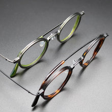 Load image into Gallery viewer, Vintage Titanium Eyeglasses Frame Men Round Myopia Prescription Glasses Women Retro Optical Glasses Frame Eyewear