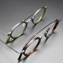 Load image into Gallery viewer, Vintage Titanium Eyeglasses Frame Men Round Myopia Prescription Glasses Women Retro Optical Luxury Brand Glasses Frame Eyewear