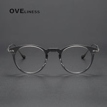 Load image into Gallery viewer, Vintage Titanium Eyeglasses Frame Men Round Myopia Prescription Glasses Women Retro Optical   Brand Glasses Frame Eyewear